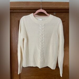 89th & Madison‎ Cream Pearl NWOT Crew Neck Sweater